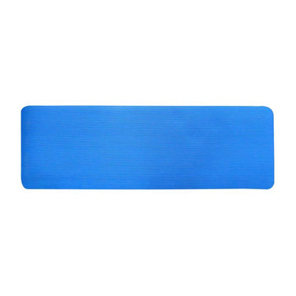 All-Purpose 1/2 In. High Density Foam Exercise Yoga Mat Anti-Tear with Carrying Strap, Blue