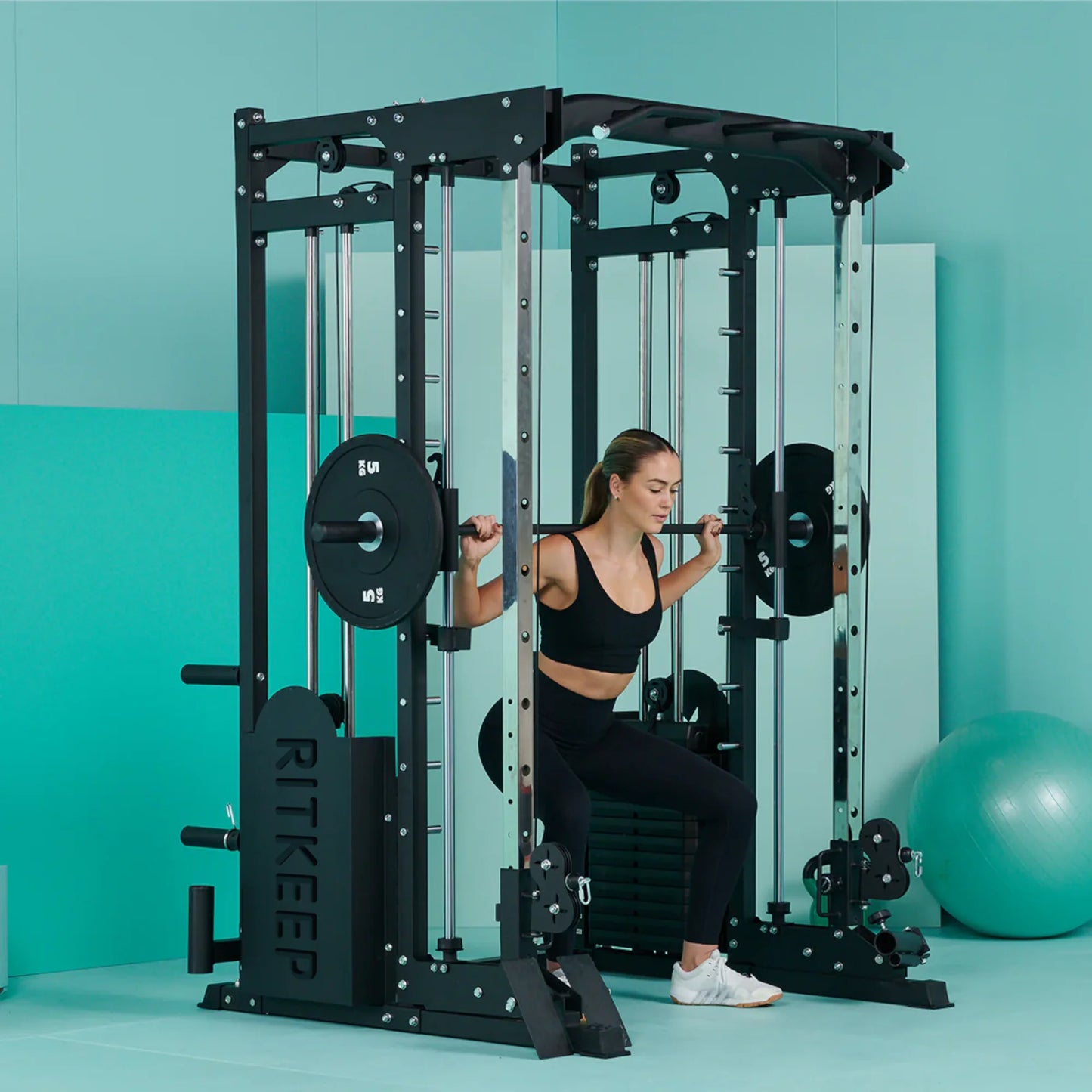 PMAX 5600 Home Gym Smith Machine - Integrated Weight System