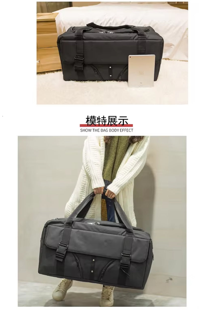 Versatile Luggage80L High-Capacity Handbag Men'S Business Travel Bag Travel Duffle Cash Bag Women Shoulder Bag