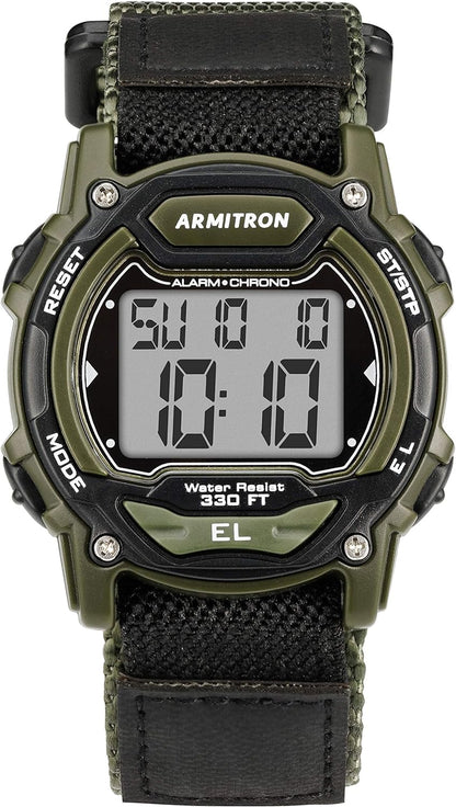 Sport Unisex Digital Chronograph Nylon Strap Watch, 45-7004