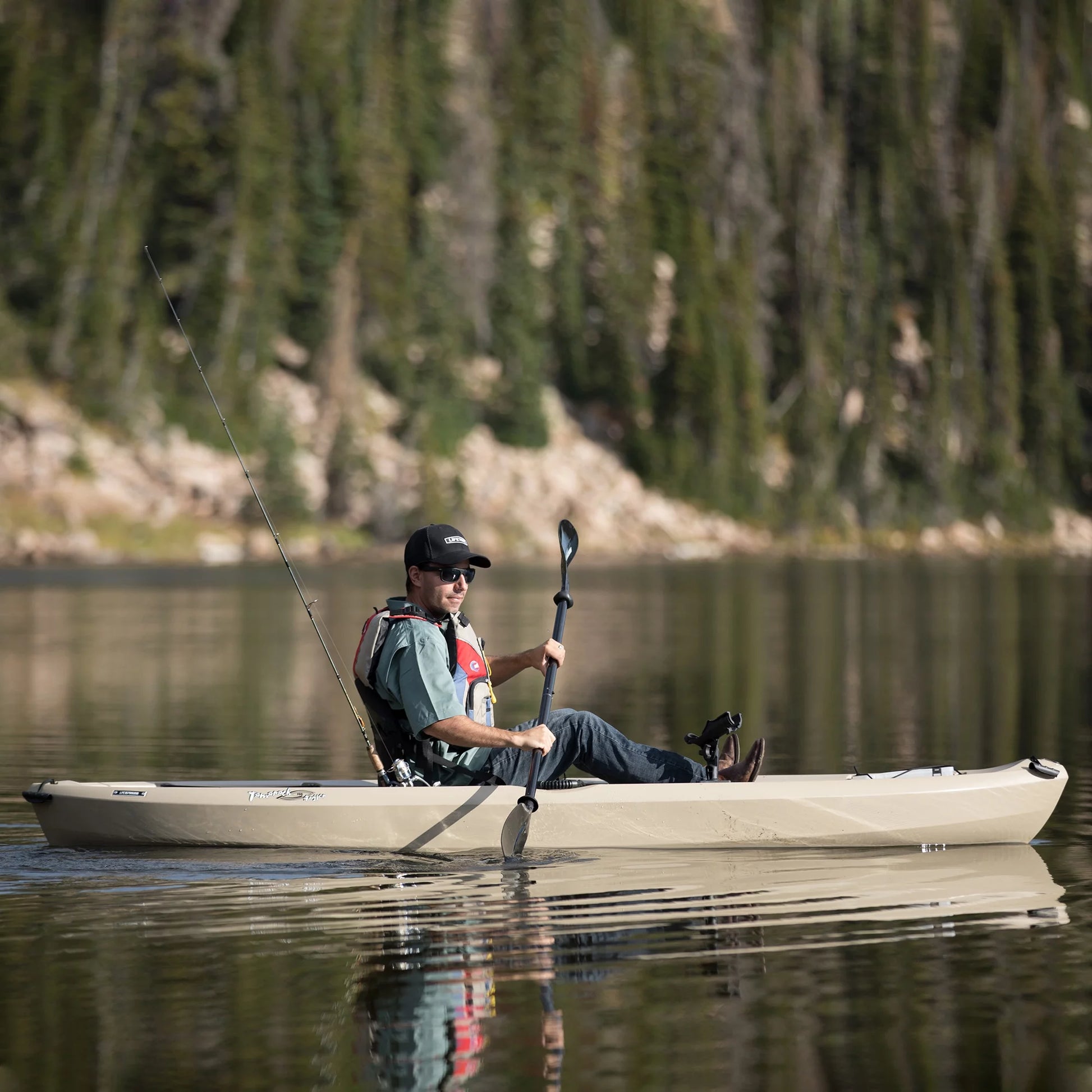 Tamarack Angler 10 Ft Fishing Kayak, Tan (90508)