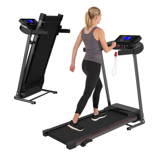 Folding Treadmill with Incline, 265 Lbs Capacity, 7.5 Mph Max Speed for Home Gym Workout