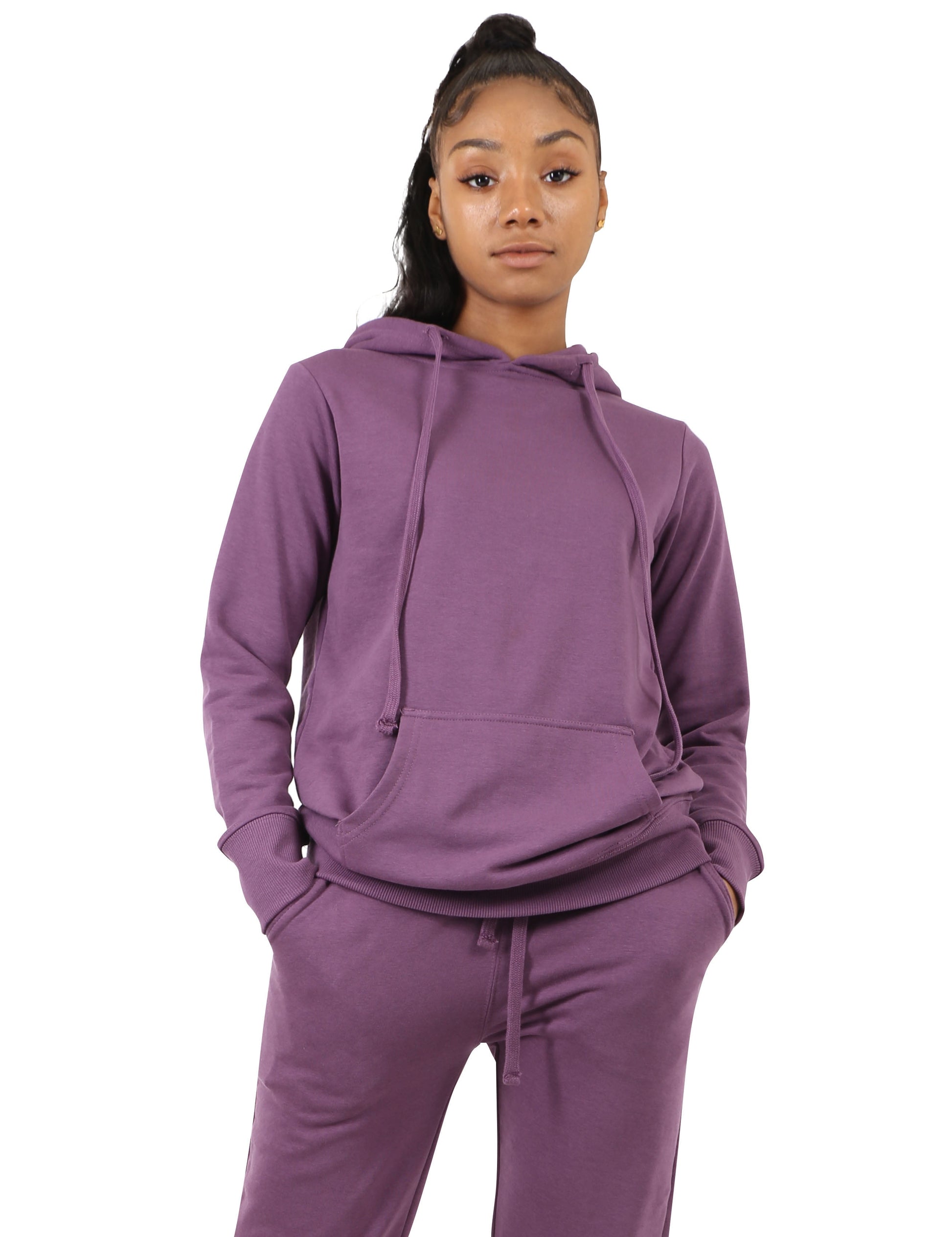 Womens Premium French Terry Pullover Wrinkle Resistant Hoodie