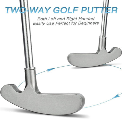 Removable Alloy Rod Two Way Golf Putter for Right or Left Handed Golfers Easily Use for Kids Adult (Right or Left Handed)