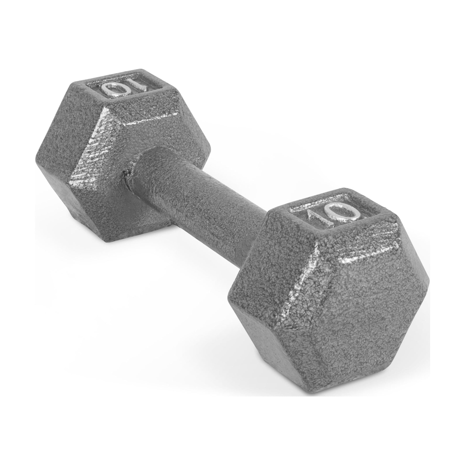 Barbell 10Lb Cast Iron Hex Dumbbell, Single