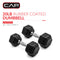 Barbell, 20Lb Coated Rubber Hex Dumbbell, Pair