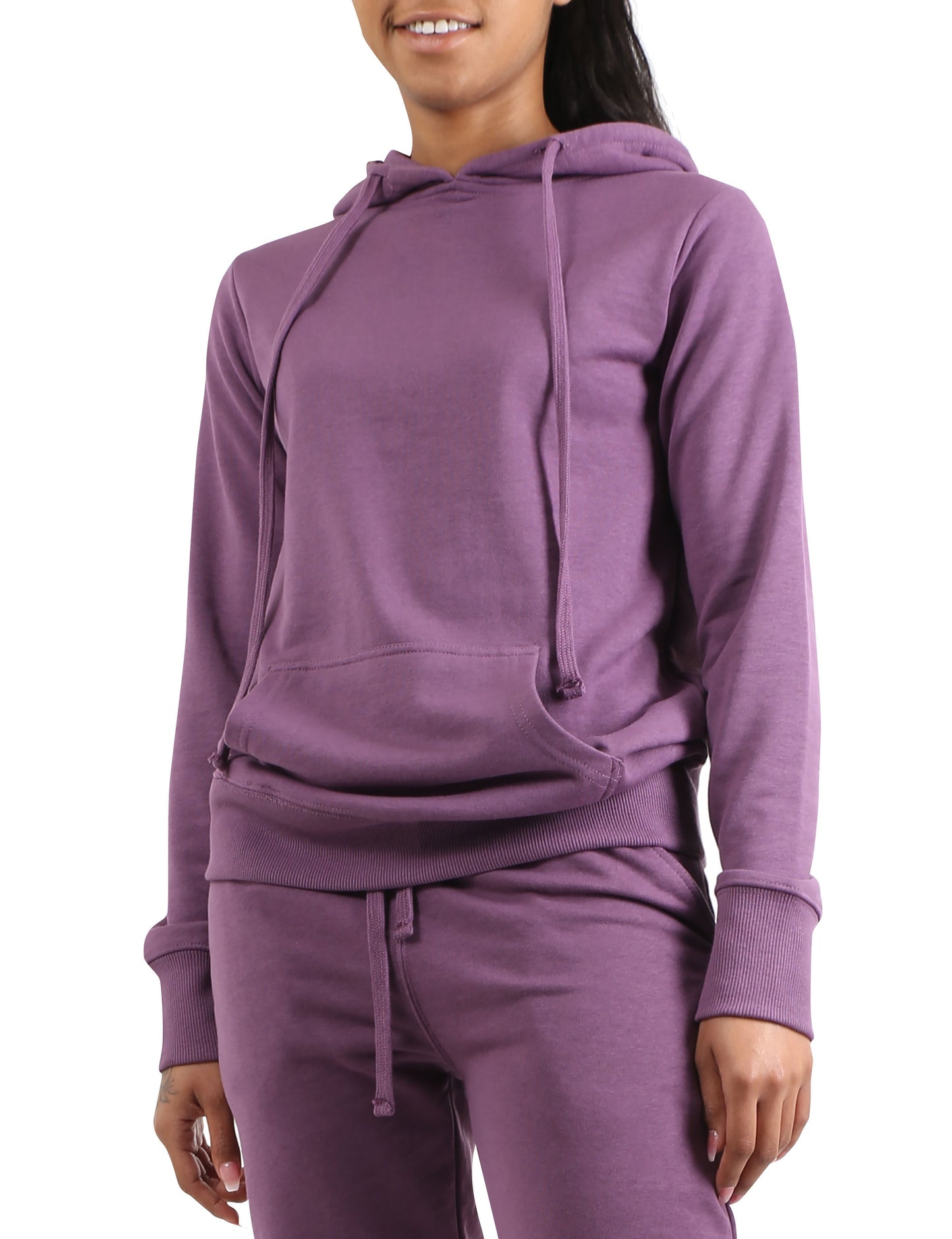 Womens Premium French Terry Pullover Wrinkle Resistant Hoodie