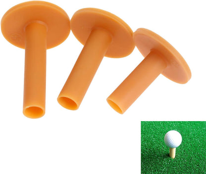 Rubber Golf Tees Holder Set, Plastic Golf Tees for Driving Range Golf Practice Mat Golf Training Indoor Outdoor Different Size