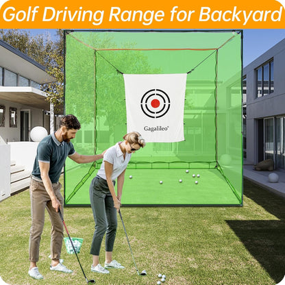 Golf Practice Hitting Nets for Backyard Driving Indoor Use Heavy Duty Practice Golf Driving Nets for Backyard Premium Portable Golf Impact Nets Cages with Frame