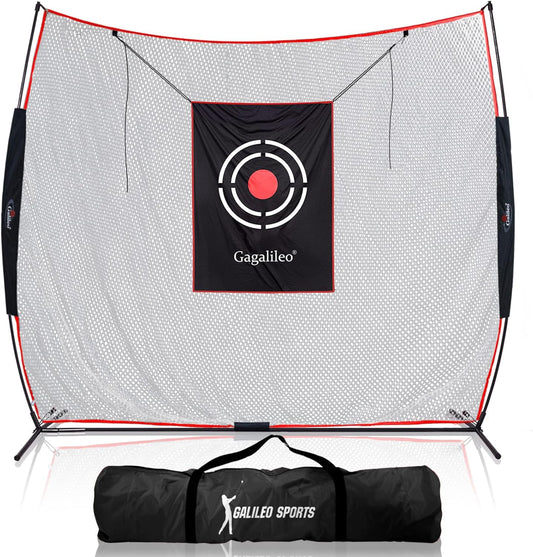 Golf Practice Hitting Nets for Backyard Driving Indoor Use Heavy Duty Practice Golf Driving Nets for Backyard Premium Portable Golf Impact Nets Cages with Frame and Net for Men