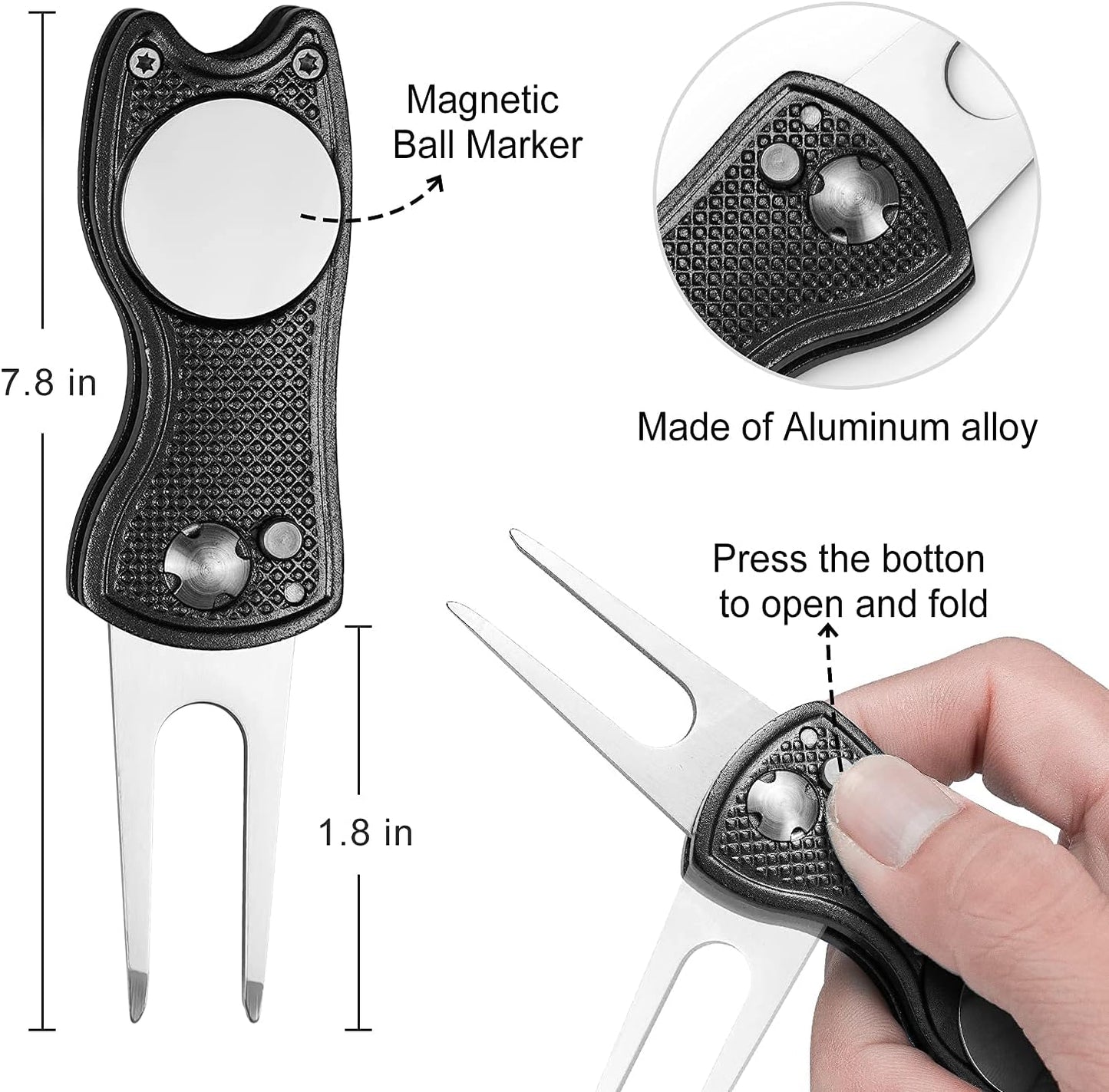 Golf Club Cleaner,Golf Towel,Golf Club Brush,Golf Club Groove Sharpener and Divot Repair Tool with Golf Pouch Bag,Golf Accessories for Men,Golf Ball Cleaner